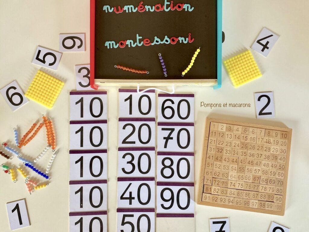 Comment utiliser des bouchons à compter Montessori pour l'apprentissage ?